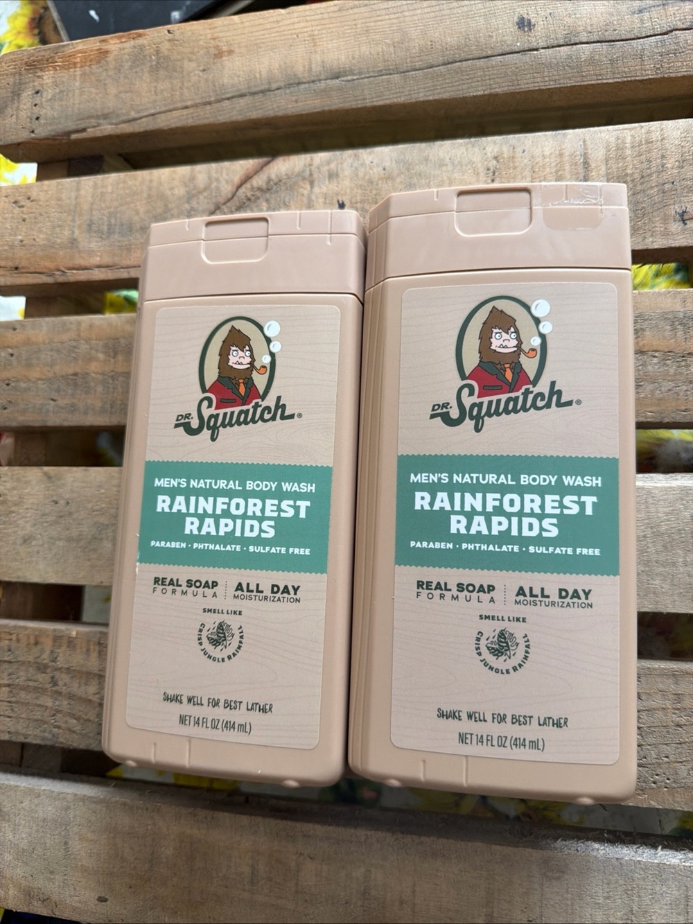 2- Dr Squatch Rainforest Rapids Men's Body Wash -